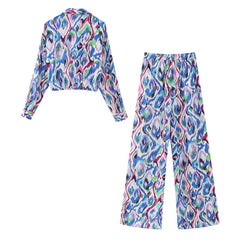 Graphic Printed Shirt and Pants Set