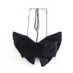 Bowknot Top and Ruffled Hem Skirt Two Piece Set Flaxmaker