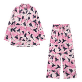 Fashion Casual Blossom Printed Shirt and Pants