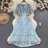 Flaxmaker Undersea World Starfish Lace Ruffle Dress