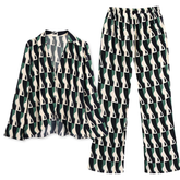 Casual Printed Shirt and Pants Two Piece Set Flaxmaker