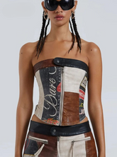 Fiora Patchwork Tube Top