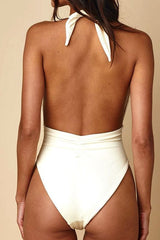 Backless One-Piece Swimsuit