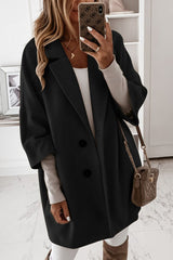 Fashion Casual Adult Solid Buttons Turn-back Collar Outerwear(4 Colors)