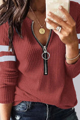 Fashion Casual Solid Patchwork O Neck T-Shirts(5 Colors)