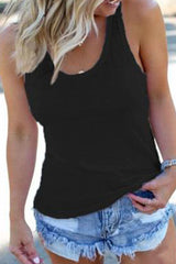 Fashion Casual Solid Patchwork U Neck Tops(10 Colors)