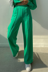 Casual Solid Split Joint Harlan Speaker Solid Color Bottoms