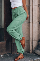 Casual Solid Patchwork Harlan Mid Waist Harlan Solid Color Bottoms