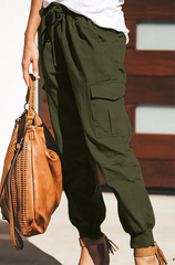 Fashion Solid Split Joint Harlan Mid Waist Harlan Solid Color Bottoms(3 colors)