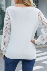 Casual Solid Hollowed Out V Neck Sweaters(5 Colors)