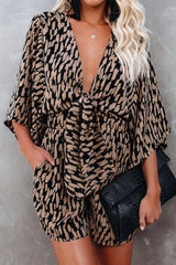 Fashion Elegant Striped Print Strap Design V Neck Loose Jumpsuits(4 colors)