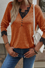 Fashion Casual Solid Pullovers V Neck Tops(7 Colors)