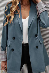 Fashion Casual Buttons Asymmetrical Turndown Collar Outerwear(6 Colors)