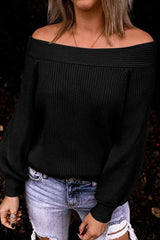 Sexy Work Solid Color Off the Shoulder Sweaters(8 Colors)