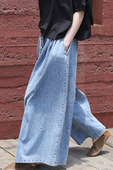 Street College Solid Frenulum High Waist Boot Cut Denim Jeans