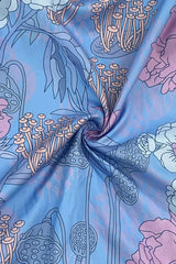 Elegant College Print Printing Turtleneck Princess Dresses