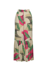 Casual College Print Printing Loose Mid Waist Straight Full Print Bottoms