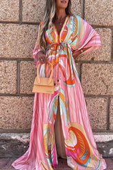 College Vacation Print Frenulum Beach Dress Dresses