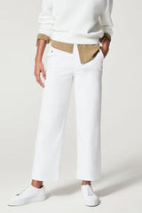 Casual Solid Patchwork Loose High Waist Straight Solid Color Bottoms(10 Colors)