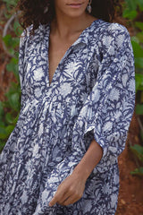 Casual Vacation Camouflage Print Patchwork V Neck Beach Dress Dresses