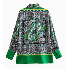 Paisley Printed Shirt and Pants Set