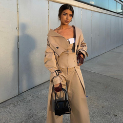 New Spring Casual Trench Coat Set