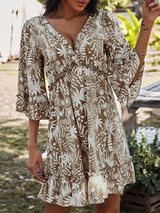 Empire Batwing Sleeves Mini Dress