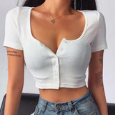 Corset Skinny Knitted Tee