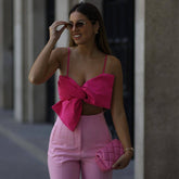 Chic Lady Crop Top Summer High Street Camis Tank Top Female Camisole