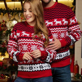 Couple Matching Sweaters Christmas Family Couples Jumpers Warm Thick Casual