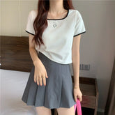 Streetwear Loose Short Sleeve Tee for Females