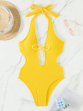 One Piece Female Beachwear Basic Swimsuit