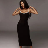 Sleeveless Elegant Birthday Party Slim Fit Midi Dresses