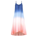 Flaxmaker Gradient Color Block Dress