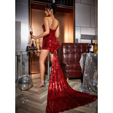 Bandeau Bowknot Decor Mini Dress