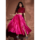 Bowknot Decor Sequin Two Piece Set