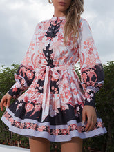 Vacation A-Line Floral Printed Square-Neck Dress