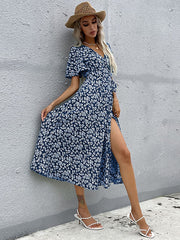 Bohemia A-Line Irregularity Floral Dress