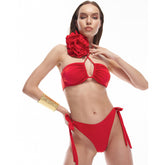 Sexy 3D Flower Bikini Swimsuit