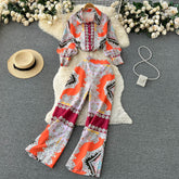 Blossom Vintage Printed Shirt and Pants