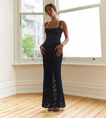 Carolyn Lace Up Maxi Dress