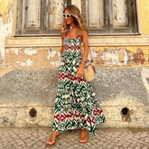 Sling Printed Maxi Dress