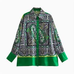 Paisley Printed Shirt and Pants Set