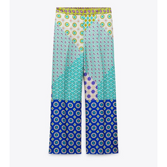 Color Block Printed Shirt and Pants Set