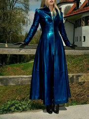 Fashion Belt Faux Leather Slim Fit PU Dress