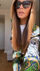 Lapel Print Shirt and Bottom