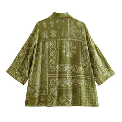 Ethnic Printed Shirt and Pants Set Flaxmaker