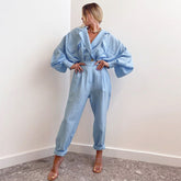 Casual Solid Color Cotton and Linen Temperament Two Piece Set