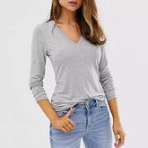 94% Cotton Casual Long Sleeve Tees