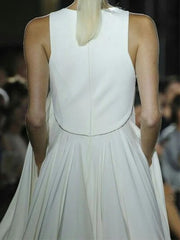 Pockets Solid Color Split-Joint Loose Sleeveless Round-Neck Maxi Dresses